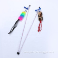 leopard print colorful cloth cat stick cat teaser